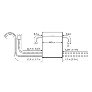 Máy rửa bát Bosch SMS46GI01P Seri 4 - kich thuoc lap ong may rua bat bosch sms46gi01p