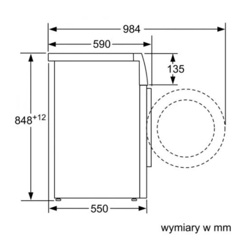 Máy giặt Bosch WAB20063PL - kich thuoc may giat bosch wab20063pl