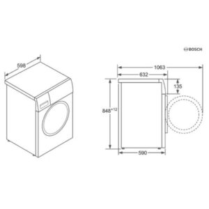 Máy giặt Bosch WAT24441PL - kich thuoc may giat bosch wat24441pl
