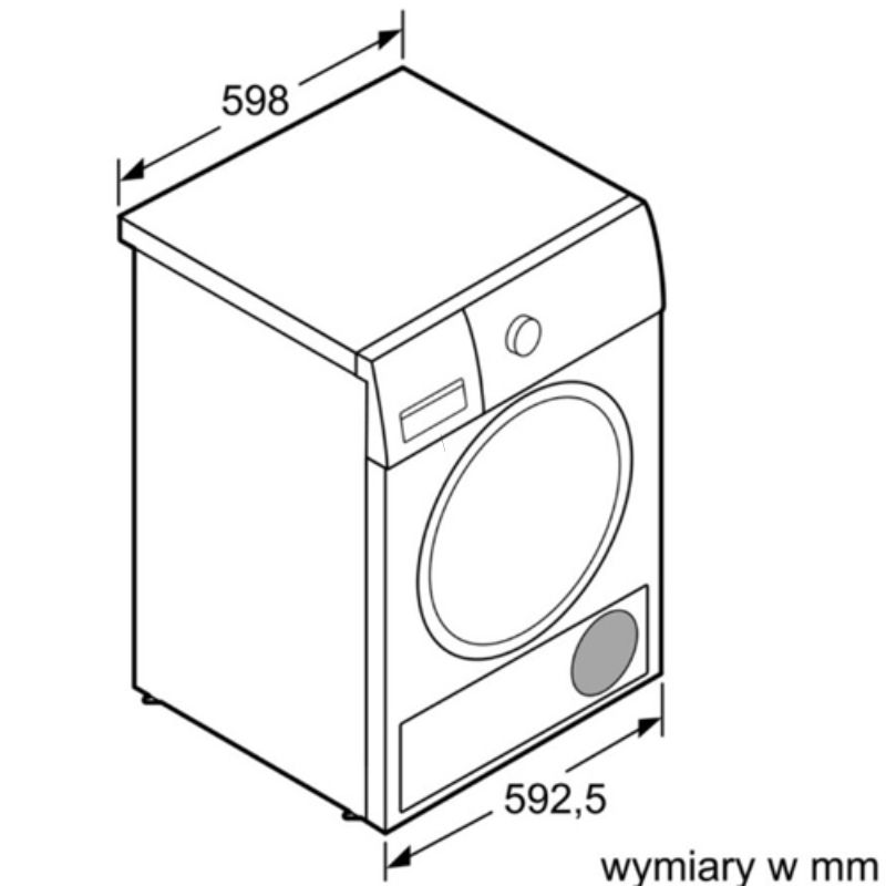 Máy giặt Bosch WAW24460EU - kich thuoc may giat bosch waw24460eu