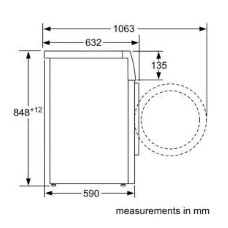Máy giặt Bosch WAW28790IL - kich thuoc may giat bosch waw28790il