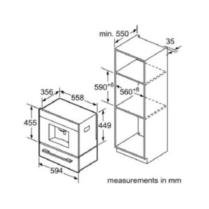 Máy pha cà phê Bosch CTL636ES6 - kich thuoc may pha ca phe bosch ctl636es6