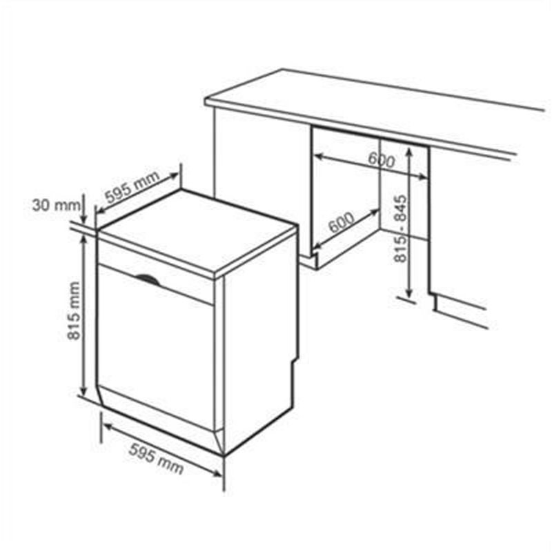 THÔNG SỐ KĨ THUẬT CỦA MÁY RỬA BÁT ĐỘC LẬP SIEMENS SN23EW14CE IQ300
