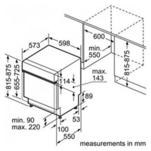 Máy rửa chén bát Bosch SMV68N60EU - kich thuoc may rua bat bosch smi63n25eu 1