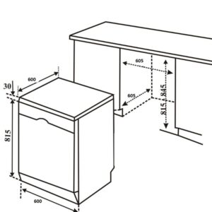 Máy rửa bát Bosch SMS6ZCI48E Seri 6 - kich thuoc may rua bat bosch sms6zci48e 1