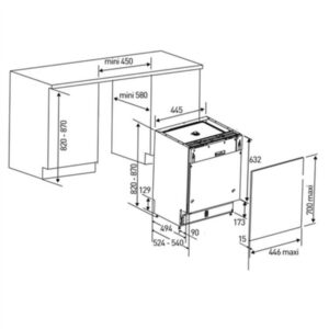 Máy rửa bát độc lập Bosch SPS46MI01E Seri 4 - kich thuoc may rua bat doc lap bosch sps46mi01e