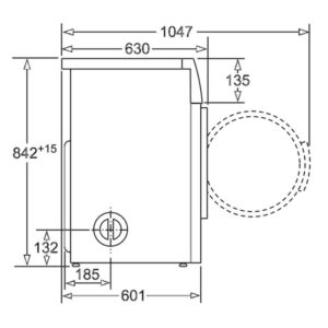 MÁY SẤY BOSCH WTA74101SG - kich thuoc may say bosch wta74101sg