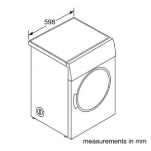 Máy sấy Bosch WTA74201SG - kich thuoc may say bosch wta74201sg