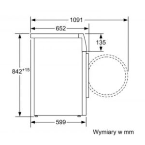 Máy sấy Bosch WTW85562PL - kich thuoc may say bosch wtw85562pl
