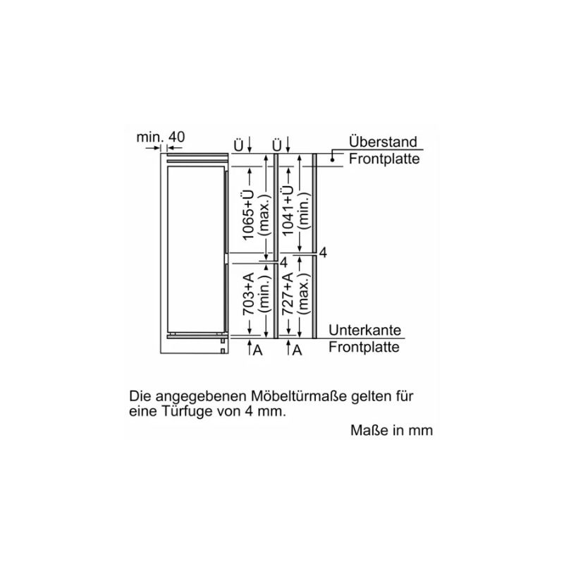 TỦ LẠNH 2 CÁNH SIDE BY SIDE 260 LÍT BOSCH KIN86ADD0 - kich thuoc tu lanh 2 canh side by side 260 lit bosch kin86add0 1