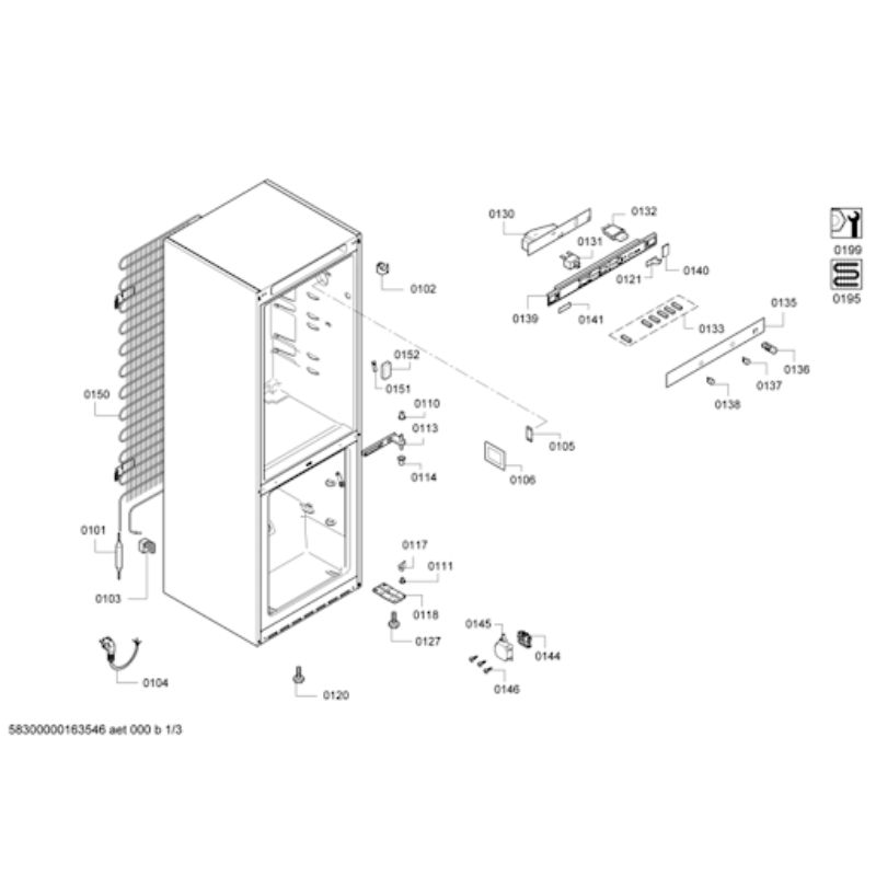 Tủ lạnh Bosch KGV36VL23E - kich thuoc tu lanh bosch kgv36vl23e