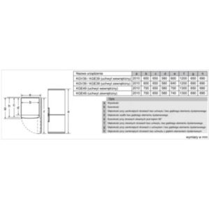 Tủ lạnh Bosch KGV39VL31 - kich thuoc tu lanh bosch kgv39vl31