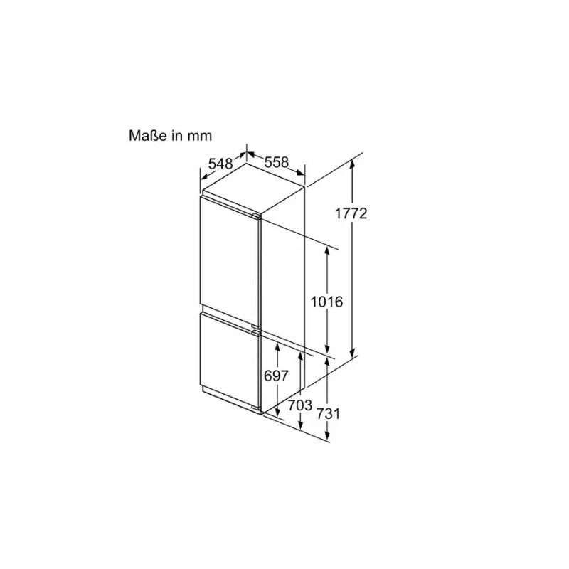 TỦ LẠNH 2 CÁNH SIDE BY SIDE 260 LÍT BOSCH KIN86ADD0