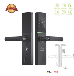 KHOÁ VÂN TAY KASSLER KL 79H BLACK APP WIFI REMOTE