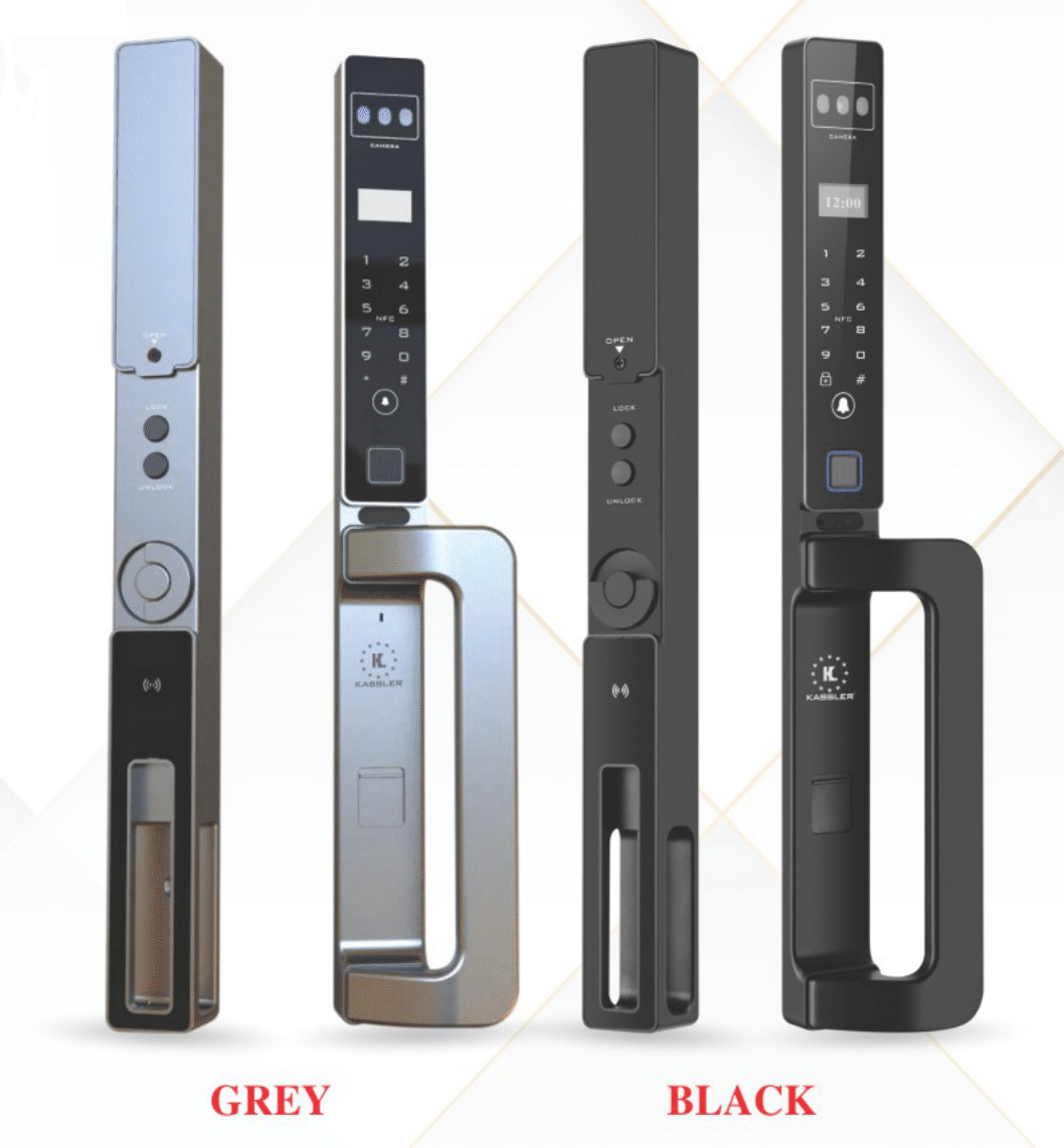 KHÓA VÂN TAY CỬA NHÔM KASSLER KL 599 CNC 01 BLACK APP - kl599 cnc 02 1