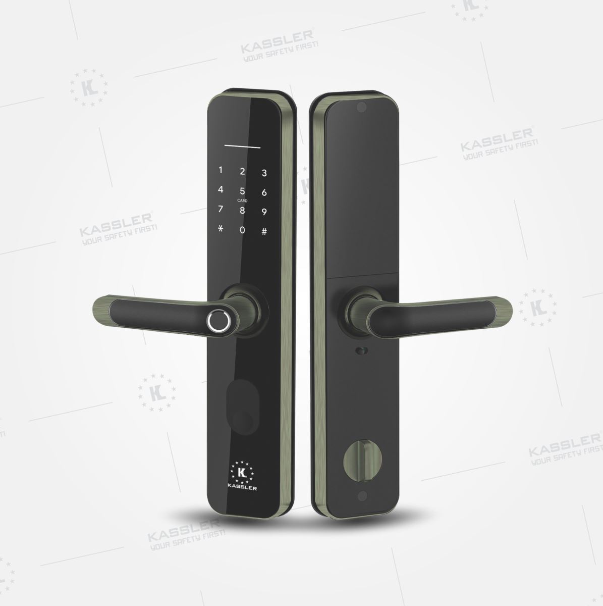 KHOÁ VÂN TAY KASSLER KL 696 GREEN BRONZE APP