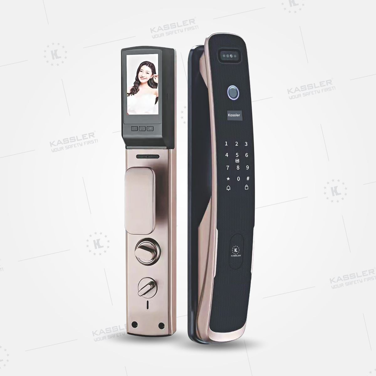 Khóa Cửa Thông minh Kassler KL878C App Wifi Chuông màn Hình Camera - kl838 1