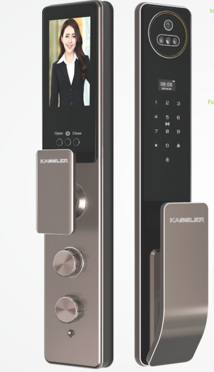 KHOÁ VÂN TAY KASSLER KL 889 COFFEE FACE ID APP WIFI - kl889 coffe 1