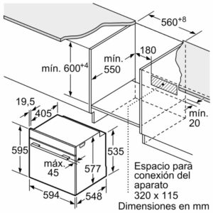 LÒ NƯỚNG ÂM TỦ SERI 8 71L BOSCH HBG7241B1 - lap dat lo nuong am tu 71l bosch hbg7241b1 1
