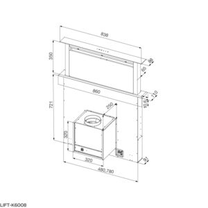 Máy hút mùi âm bàn LIFT-K6008 - lift k6008