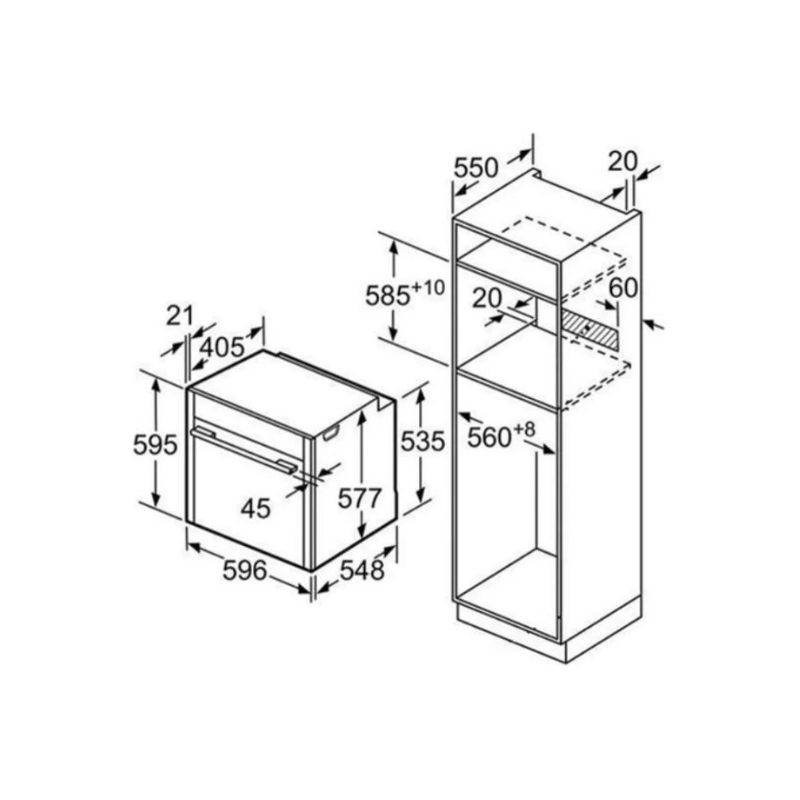 Lò nướng Bosch HBG634HS1 Seri 8 - lo nuong bosch hbg634hs1 1