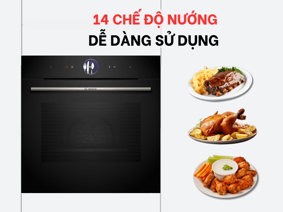 LÒ NƯỚNG ÂM TỦ BOSCH HBG7341B1 SERIES 8 - lo nuong bosch hbg7341b1b 1 1