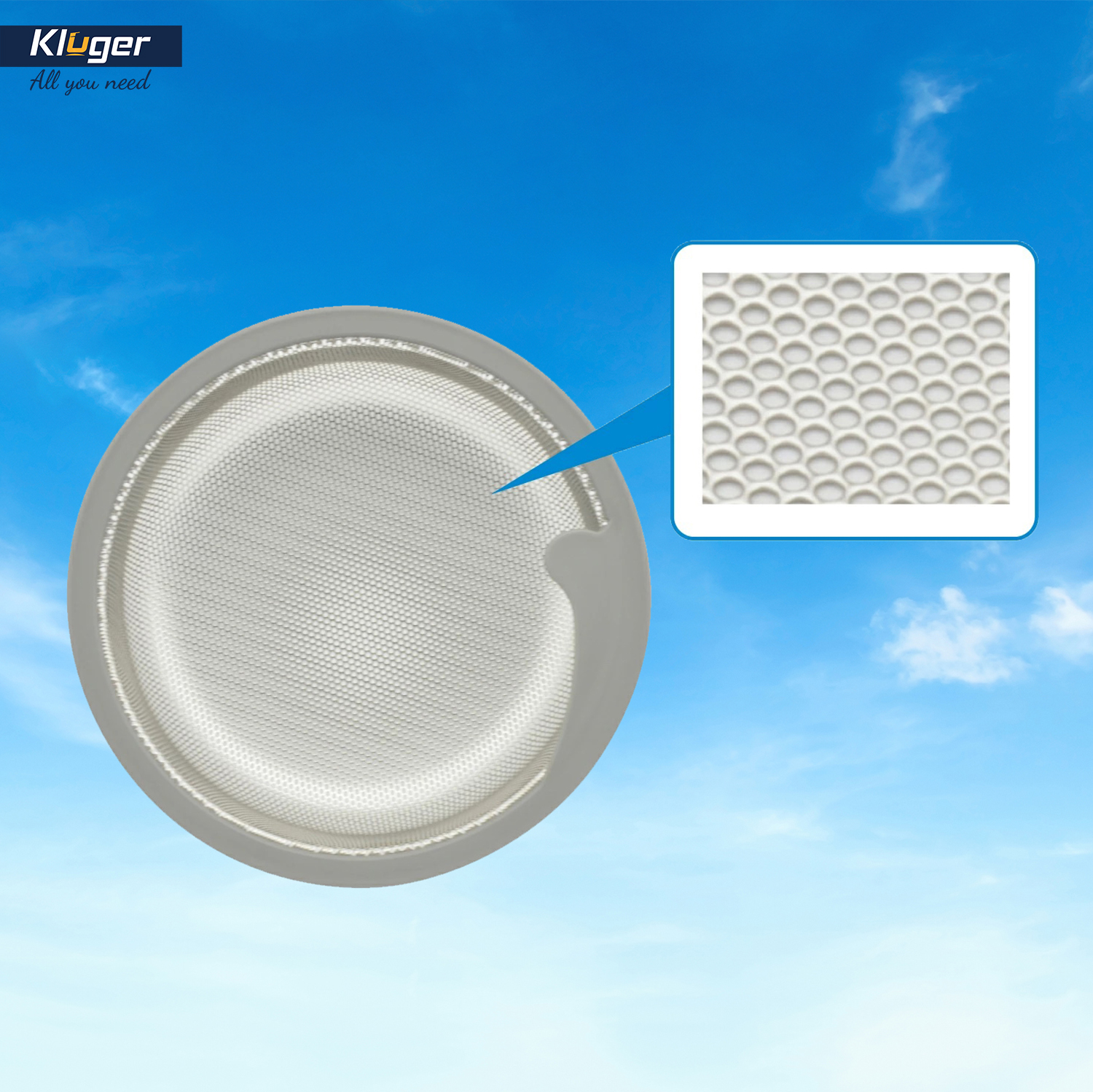 BÁT RÁC INOX KLUGER KS 185J - luoi loc ra inox ben trong bat rac ks185j