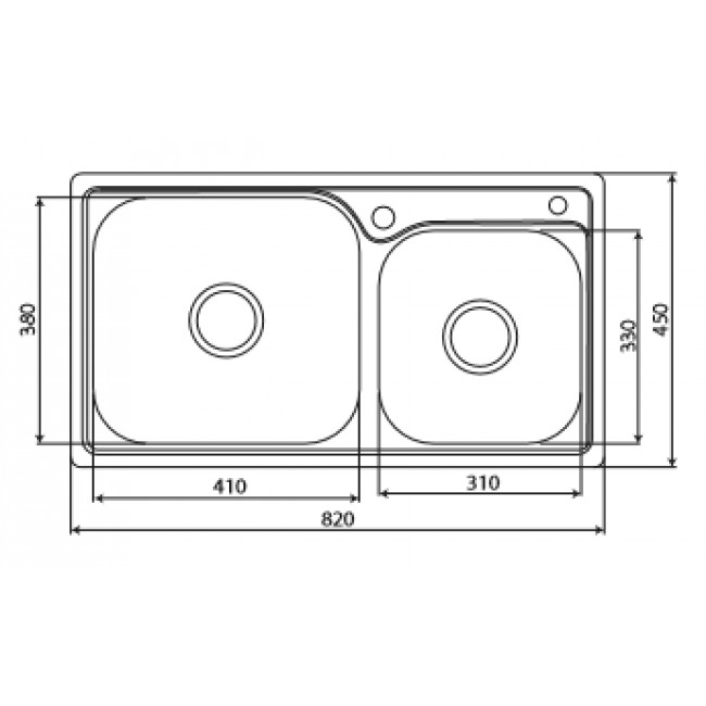Chậu rửa INOX KAFF KF-M8245GHR - m8245ghr 3 650x650 1 2