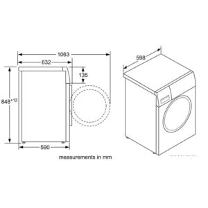 Máy giặt quần áo Bosch WAT286H8SG - may giat quan ao bosch wat286h8sg 3
