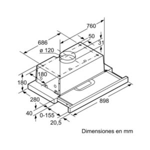 MÁY HÚT MÙI ÂM TỦ BOSCH DFT93AC50 - may hut mui bosch dft93ac50 4 1