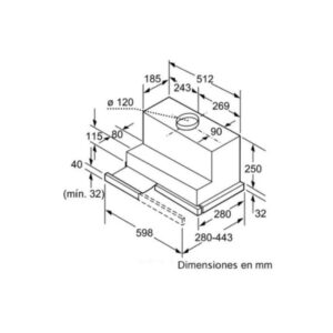Máy hút mùi Bosch DHI645HX - may hut mui bosch dhi645hx 1