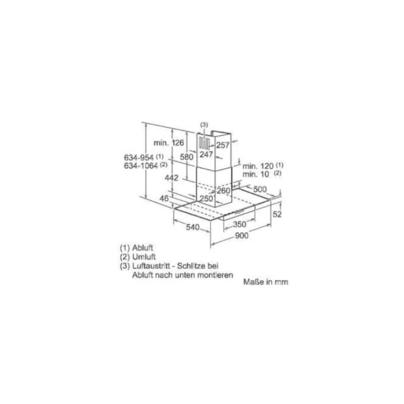 Máy hút mùi Bosch DWA09D650 - may hut mui bosch dwa09d650