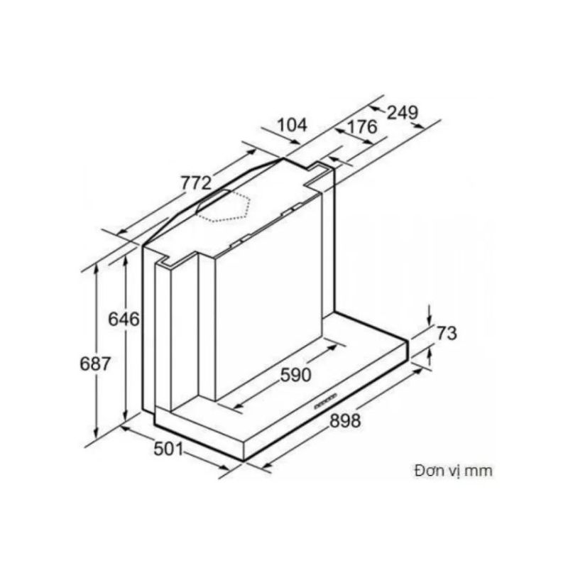 Máy hút mùi Bosch DWB093553 - may hut mui bosch dwb093553 1