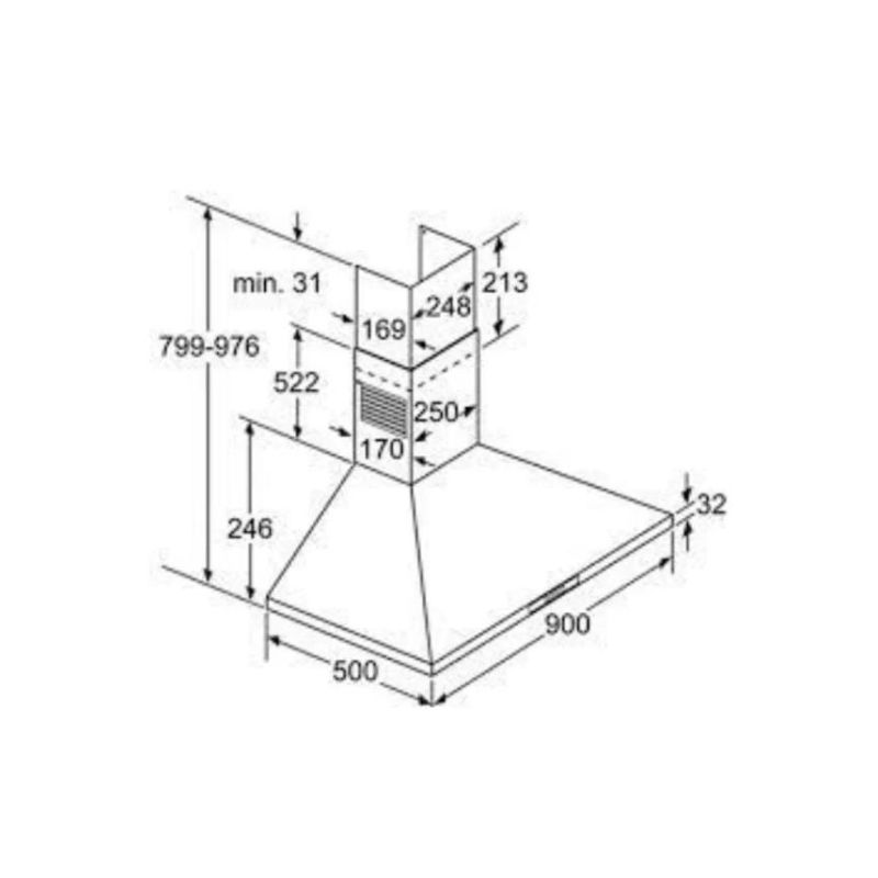 Máy hút mùi Bosch DWW092750 - may hut mui bosch dww092750 3