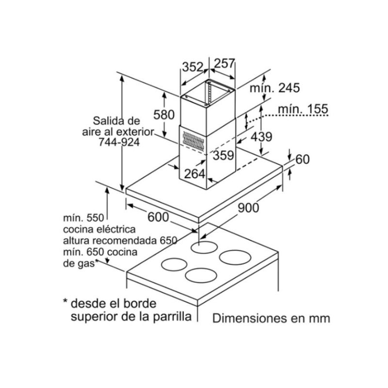 Máy hút mùi đảo Bosch DIB097A50 - may hut mui dao bosch dib097a50