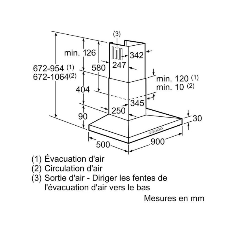 Máy hút mùi treo tường Bosch DWW097A50 - may hut mui treo tuong bosch dww097a50 1