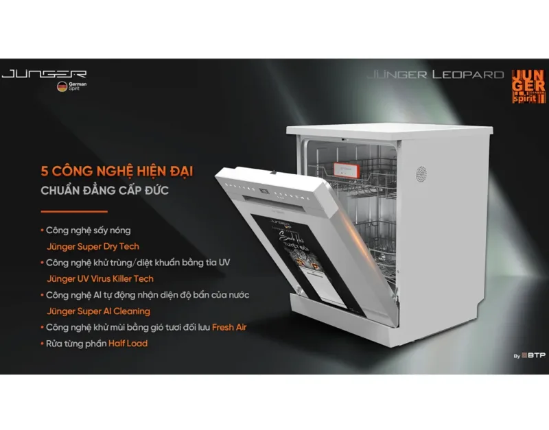 CÔNG NGHỆ MÁY RỬA BÁT JUNGER LEOPARD DWJ-140