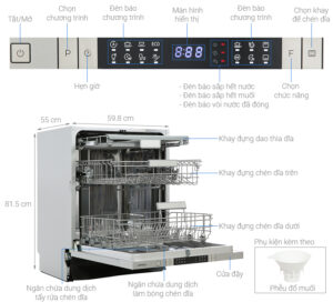 MÁY RỬA CHÉN ÂM TỦ HAFELE HDW-FI60AB (538.21.330) - may rua chen am tu hafele hdw fi60ab 53821.330 12