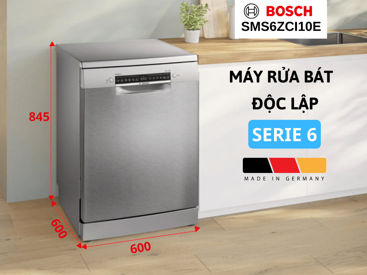 MÁY RỬA CHÉN BOSCH SERI 6 SMS6ZCI10E - may rua chen bosch sms6zci10e 2