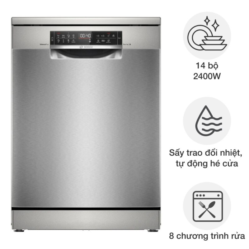 MÁY RỬA BÁT ĐỘC LẬP BOSCH SERIE 6 SMS6ECI04E  - may rua chen doc lap bosch sms6eci04e serie 6 19