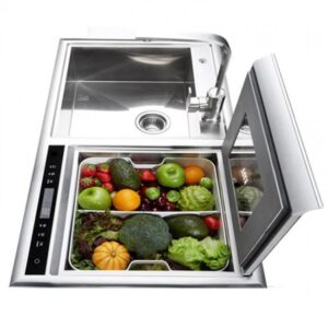 Máy Rửa Chén Kết Hợp Chậu Rửa Chén KAFF KF-SWM6 - may rua chen ket hop chau rc6b0a chen kaff 650x650 1 1 1