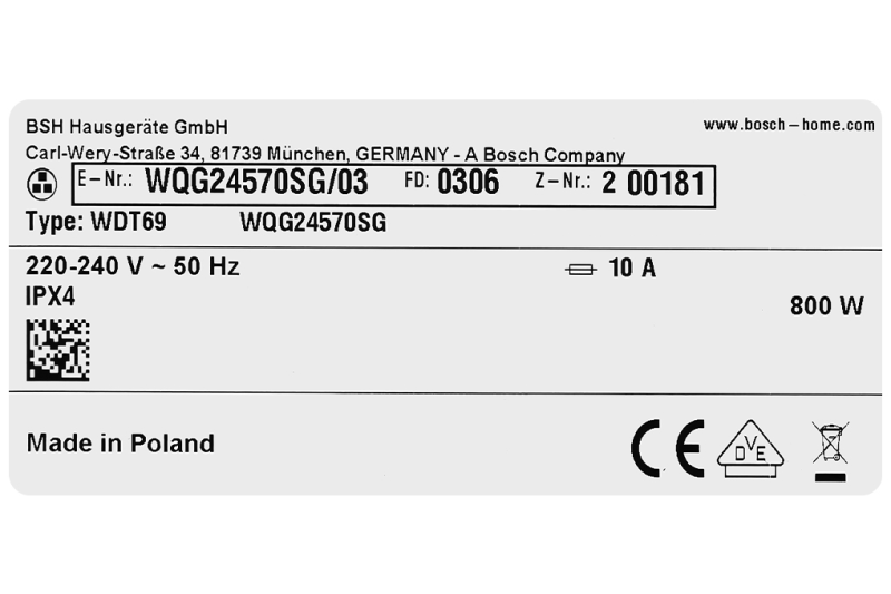 MÁY SẤY BOSCH WQG24570SG SERIE 6 HEAT PUMP 9KG - may say bom nhiet bosch 9kg wqg24570sg 10