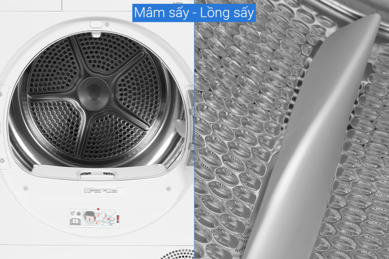 MÁY SẤY BOSCH WQG24570SG SERIE 6 HEAT PUMP 9KG - may say bom nhiet bosch 9kg wqg24570sg 7