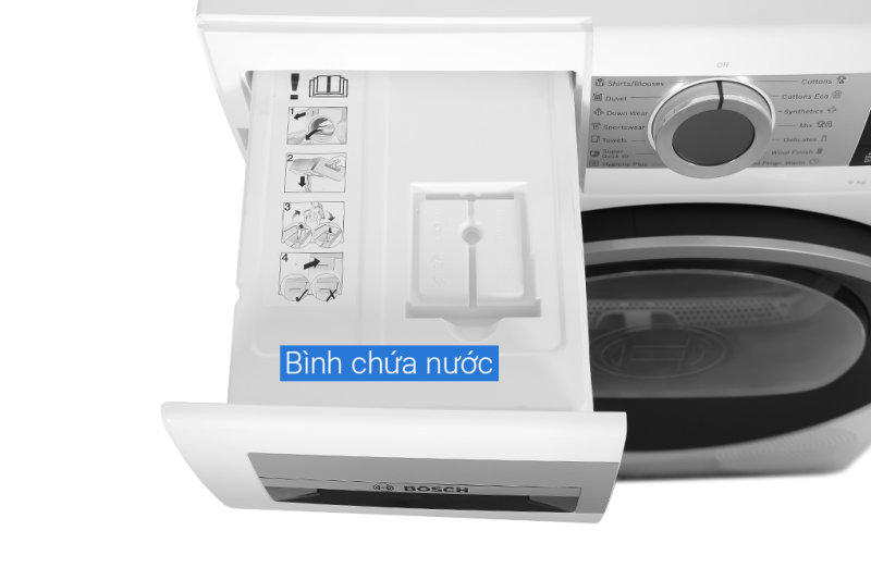 MÁY SẤY BOSCH WQG24570SG SERIE 6 HEAT PUMP 9KG - may say bom nhiet bosch 9kg wqg24570sg 8
