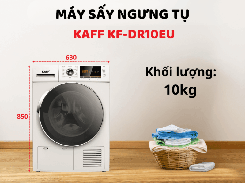 MÁY SẤY QUẦN ÁO KAFF KF-DR10EU - may say kaff kf dr10eu 10kg