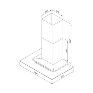 Máy hút khử mùi đảo MC 9066 ISLAND NEW - mc 9066 island new