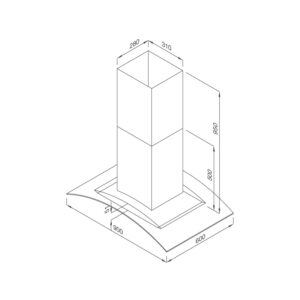 Máy hút khói, khử mùi đảo MC 9081 ISLAND NEW - mc 9081 island new