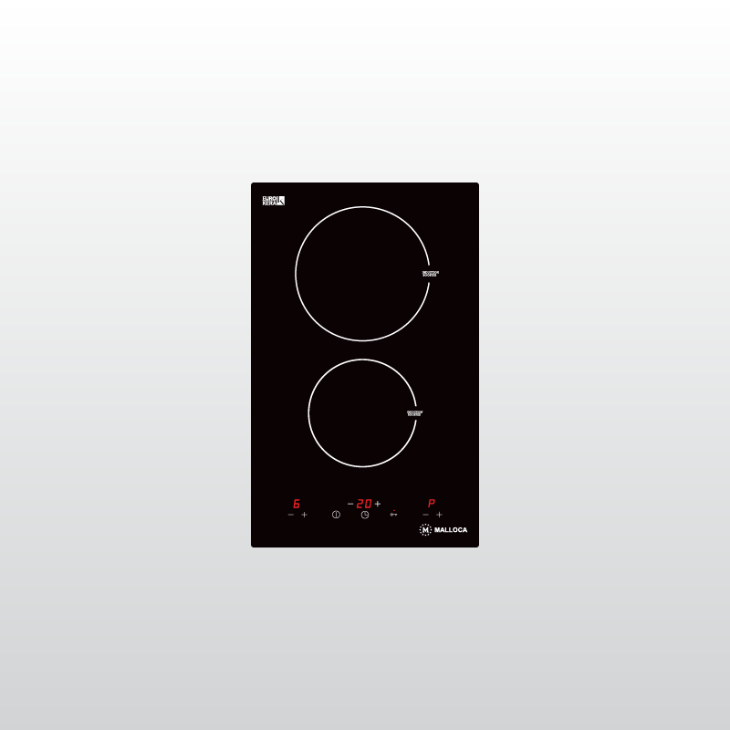 Bếp kính âm 2 từ dạng domino MDH-02I