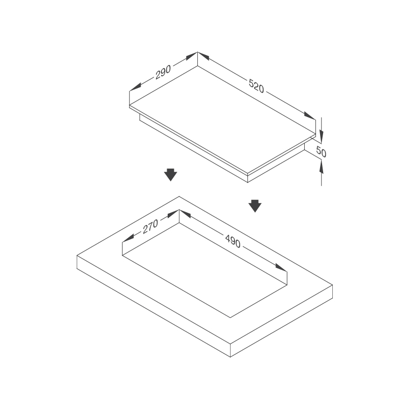 BẾP KÍNH ÂM 1 ĐIỆN MALLOCA DOMINO MDR 301 - mdr 301
