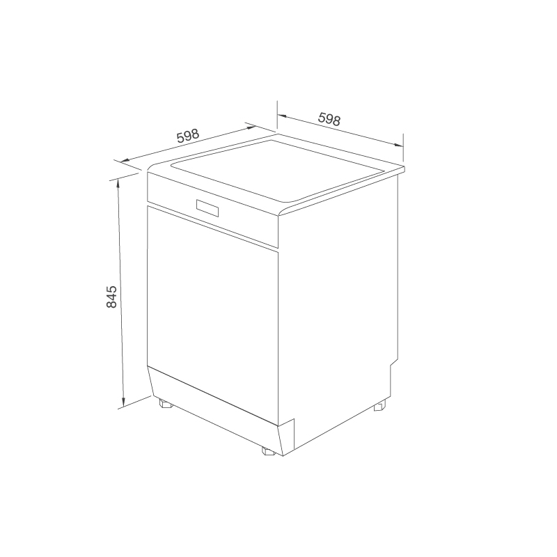 MÁY RỬA CHÉN MALLOCA MDW14-BS10TFT - mdw14 s10tft